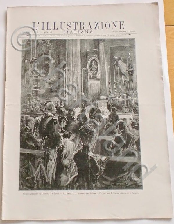 L'illustrazione Italiana - Commemorazione Umberto I a Roma - N° …