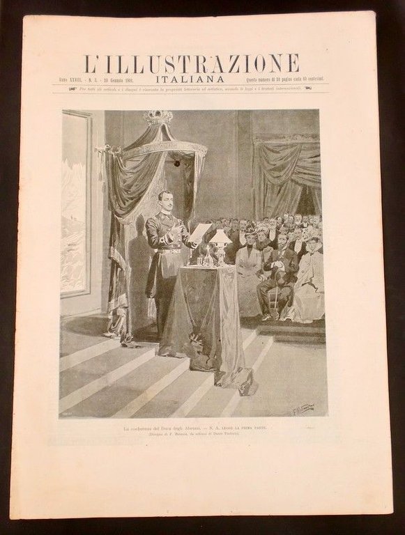L'illustrazione Italiana - Conferenza Duca degli Abruzzi - N° 3 - Gennaio 1901