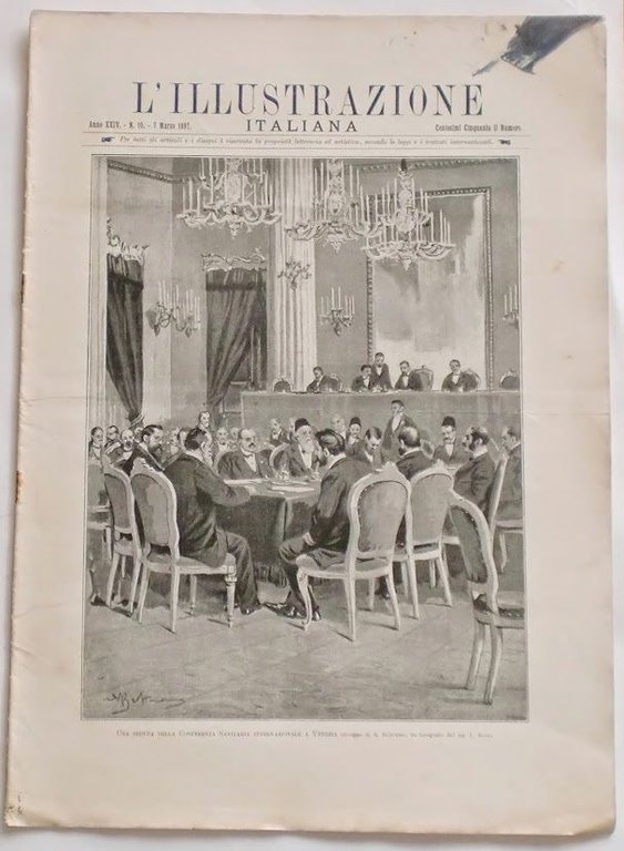 L'illustrazione Italiana - Conferenza Sanitaria Venezia - N° 10 - Marzo 1897