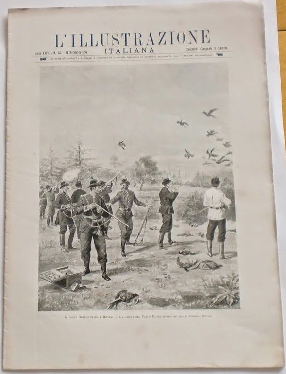 L'illustrazione Italiana - Conte Golouchowski a Monza - N° 46 - Novembre 1897