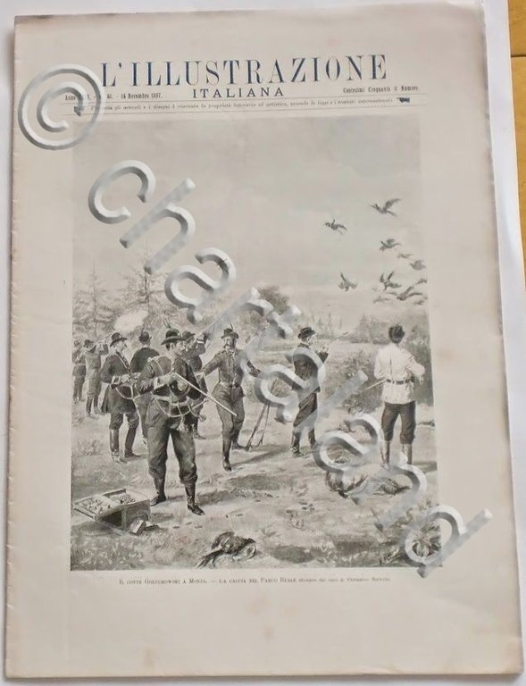 L'illustrazione Italiana - Conte Golouchowski a Monza - N° 46 …