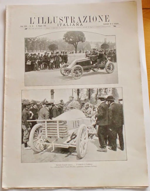 L'illustrazione Italiana - Corsa-macello Parigi-Madrid - N° 22 - Maggio 1903
