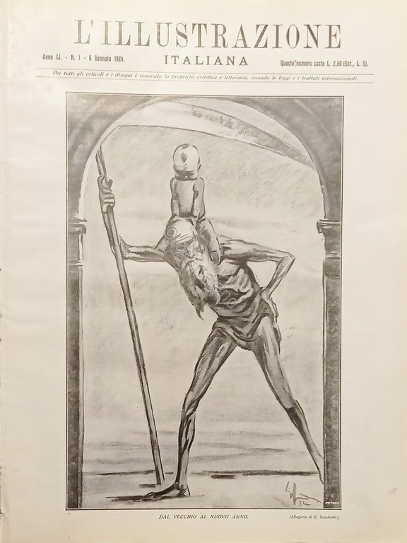 L'illustrazione Italiana - Dal Vecchio al Nuovo Anno - N. 1 - 1924