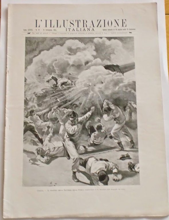 L'illustrazione Italiana - Disastro Batteria Strega - N° 37 - Settembre 1901