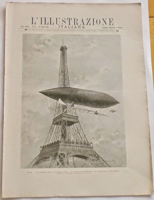 L'illustrazione Italiana - Esperienze navigazione aerea - N° 29 - Luglio 1901