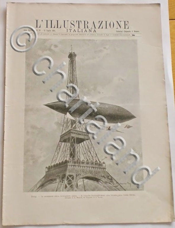 L'illustrazione Italiana - Esperienze navigazione aerea - N° 29 - …