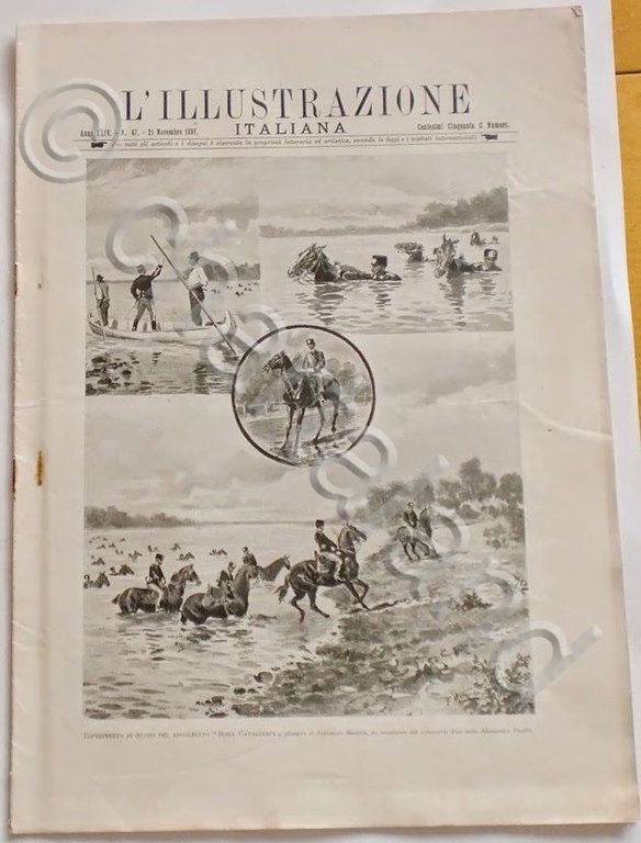 L'illustrazione Italiana - Esperimento di nuoto - N° 47 - …