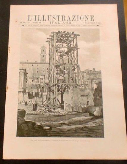 L'illustrazione Italiana - Gli scavi nel Foro Romano - N° 5 - Gennaio 1899