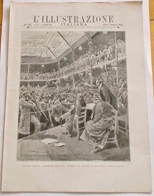 L'illustrazione Italiana - Gli scioperi di Milano - N° 49 - Dicembre 1901