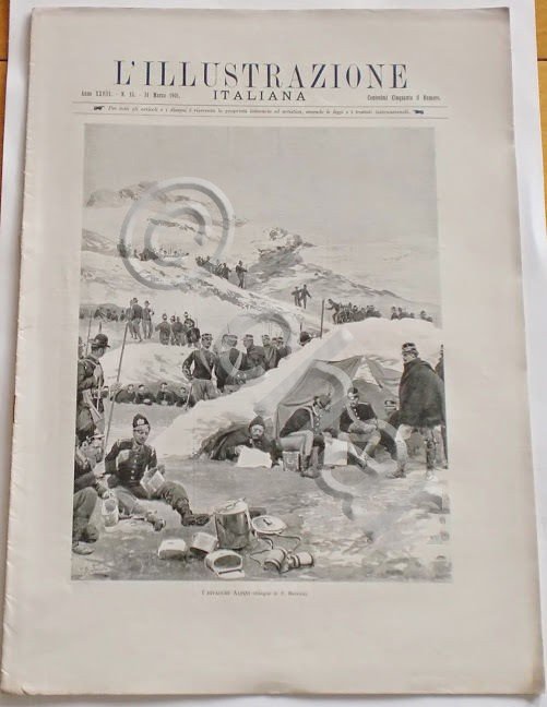 L'illustrazione Italiana - I bivacchi Alpini - N° 13 - …