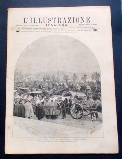 L'illustrazione Italiana - I funerali del Principe Amedeo - N° 5 - Febbraio 1890