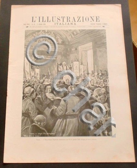 L'illustrazione Italiana - I Pellegrini Francesi - N° 41 - …