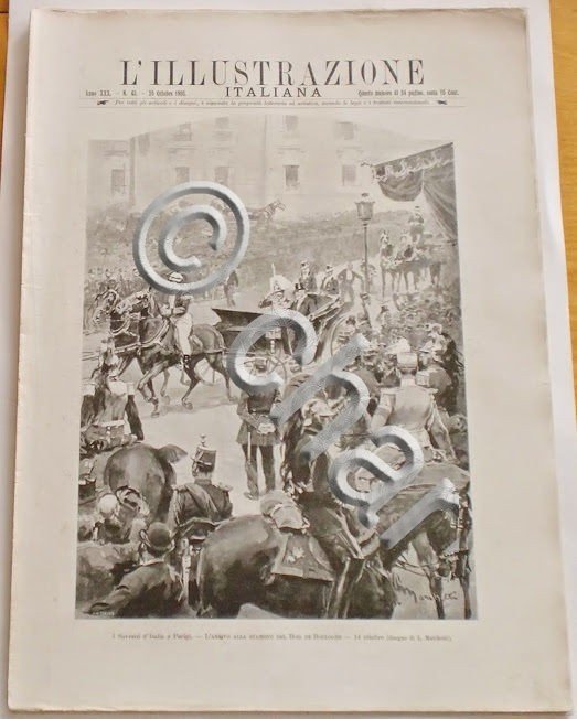 L'illustrazione Italiana - I Sovrani d'Italia a Parigi - N° …