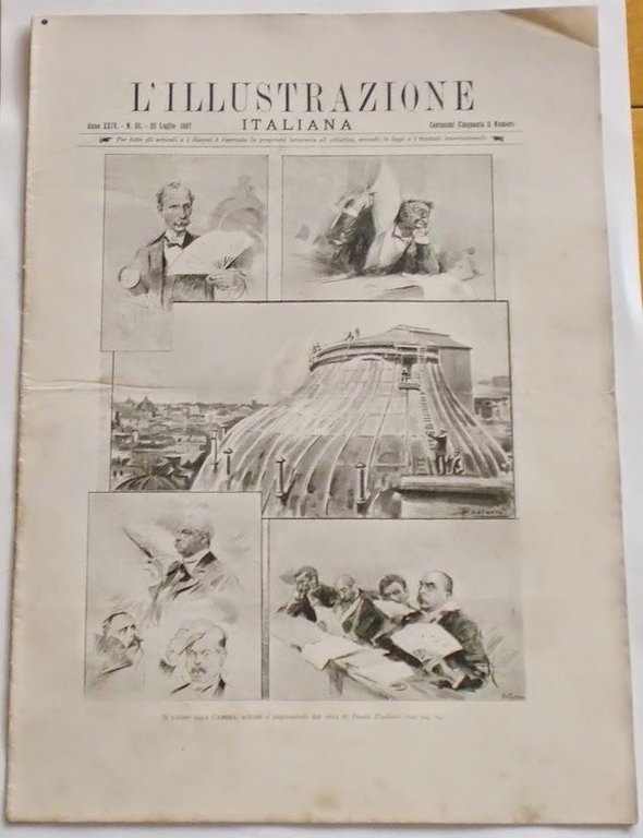 L'illustrazione Italiana - Il caldo alla Camera - N° 30 - Luglio 1897