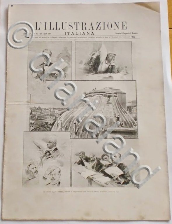 L'illustrazione Italiana - Il caldo alla Camera - N° 30 …