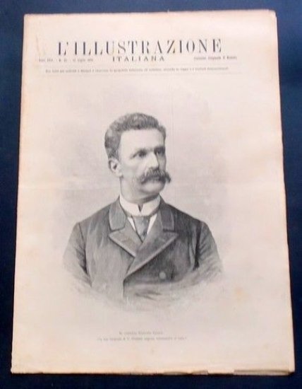 L'illustrazione Italiana - Il Capitano Gaetano Casati - N° 28 - Luglio 1890