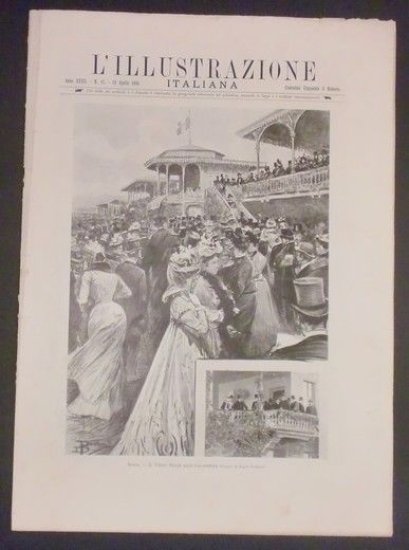 L'illustrazione Italiana - Il Derby Reale alle Capannelle - N° 17 - Aprile 1900