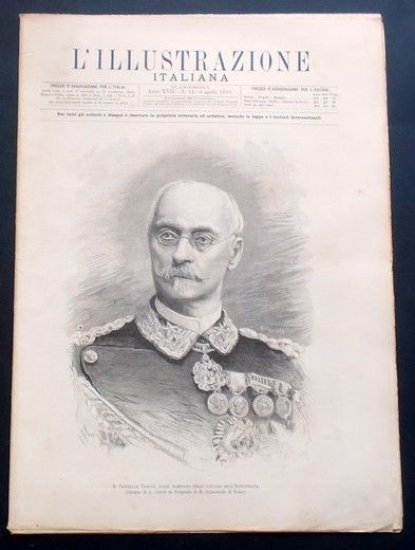 L'illustrazione Italiana - Il Generale Cosenz - N° 14 - Aprile 1890