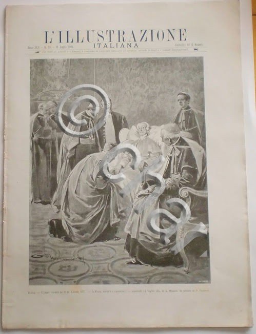 L'illustrazione Italiana - Il Papa riceve i cardinali - N° …