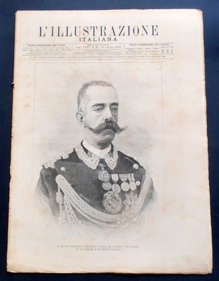L'illustrazione Italiana - Il Principe Amedeo di Savoia - N° 4 - Gennaio 1890