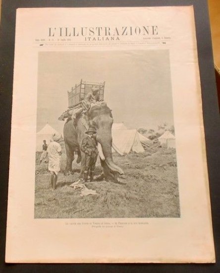 L'illustrazione Italiana - Il Principe e il suo elefante - N° 31 - Luglio 1899