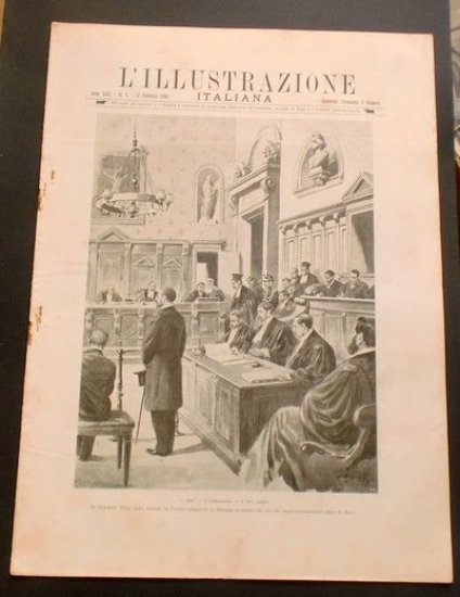 L'illustrazione Italiana - Il processo Zola - N° 7 - Febbraio 1898