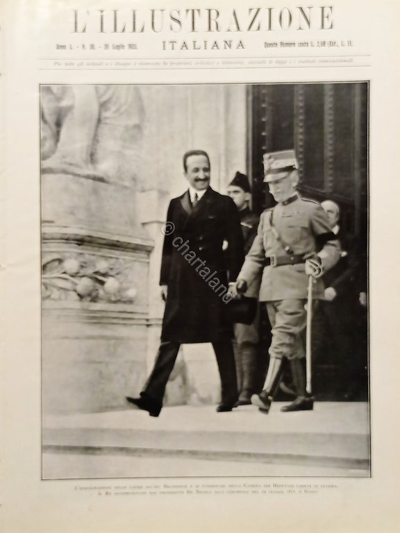 L'illustrazione Italiana - Il Re e Presidente De Nicola - N. 30 - 1923