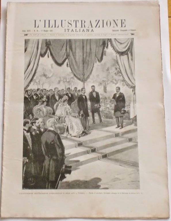 L'illustrazione Italiana - Inaugurazione Belle Arti Venezia- N° 19 - Maggio 1897