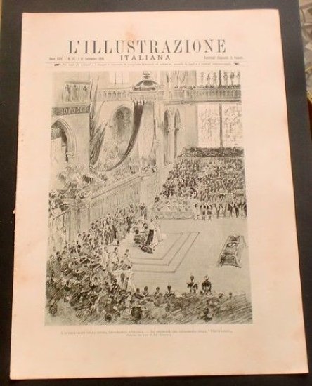 L'illustrazione Italiana - Incoronazione Guglielmina - N° 37 - Settembre 1898