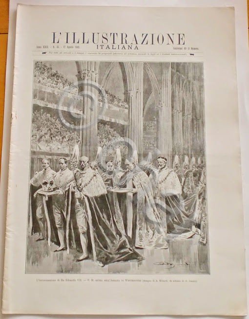 L'illustrazione Italiana - Incoronazione Re Edoardo VII - N° 33 …
