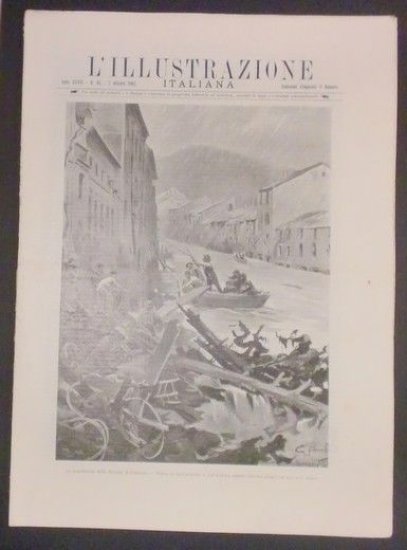 L'illustrazione Italiana - Inondazioni Riviera di Ponente - N° 40 - Ottobre 1900