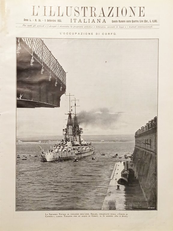 L'illustrazione Italiana - L'occupazione di Corfù - N. 36 - 1923