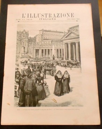 L'illustrazione Italiana - La malattia del Papa - N° 10 - Marzo 1899