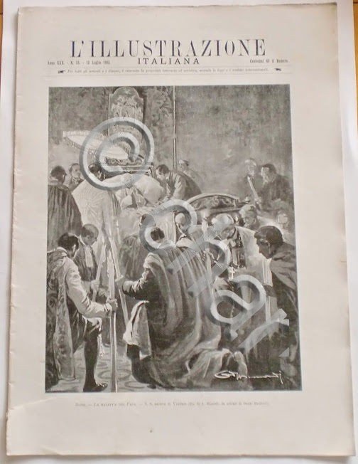L'illustrazione Italiana - La malattia del Papa - N° 28 …