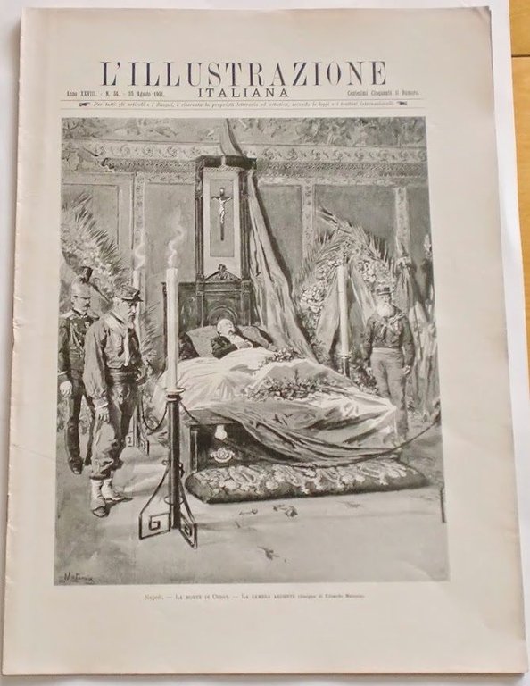 L'illustrazione Italiana - La morte di Crispi - N° 34 - Agosto 1901