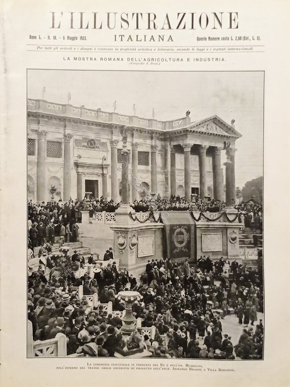 L'illustrazione Italiana - La Mostra Romana Agricoltura e Industria N. 18 - 1923