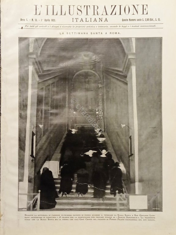 L'illustrazione Italiana - La Settimana Santa a Roma - N.13 - 1923