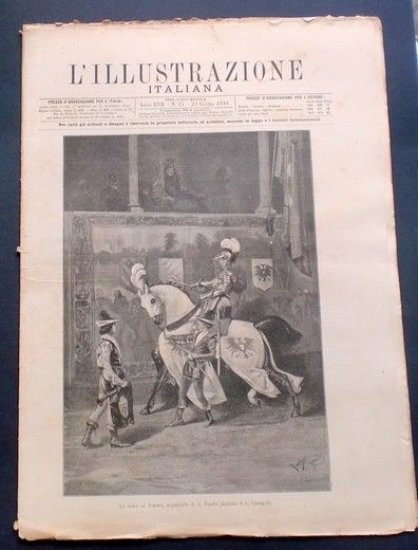 L'illustrazione Italiana - La sfida al Torneo - N° 25 - Giugno 1890