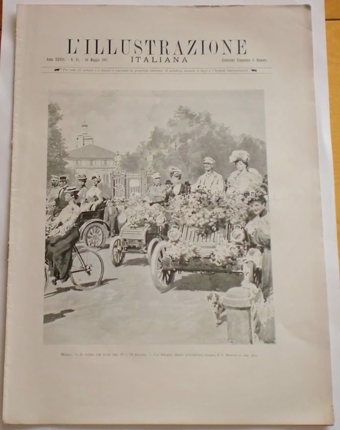 L'illustrazione Italiana - La sfilata degli automobili - N° 21 …