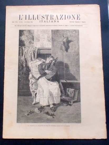 L'illustrazione Italiana - La Strimpellata - N° 43 - Ottobre 1890