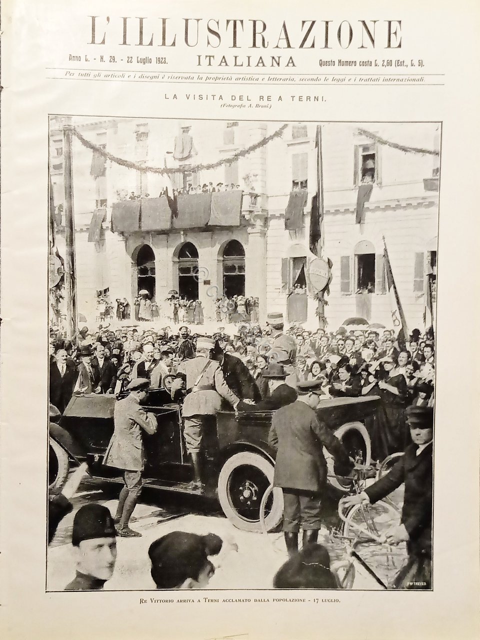 L'illustrazione Italiana - La visita del Re Vittorio a Terni …
