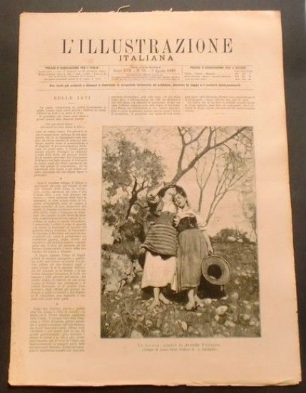 L'illustrazione Italiana - Le cicale - N° 31 - Agosto 1890