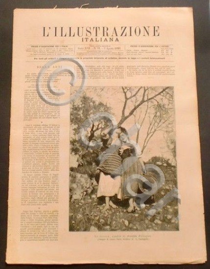 L'illustrazione Italiana - Le cicale - N° 31 - Agosto …
