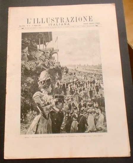 L'illustrazione Italiana - Le corse a San Siro - N° 21 - Maggio 1899
