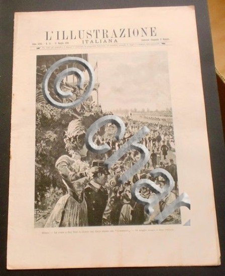 L'illustrazione Italiana - Le corse a San Siro - N° …