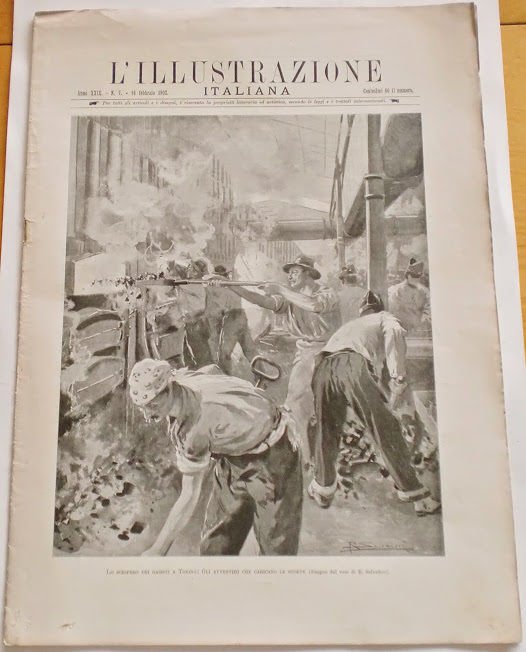 L'illustrazione Italiana - Lo sciopero dei gasisti a Torino- N°7 - Febbraio 1902