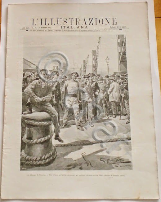 L'illustrazione Italiana - Lo sciopero di Genova - N° 45 …