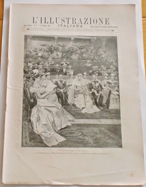 L'illustrazione Italiana - Matrimonio regina Guglielmina - N° 7 - Febbraio 1901