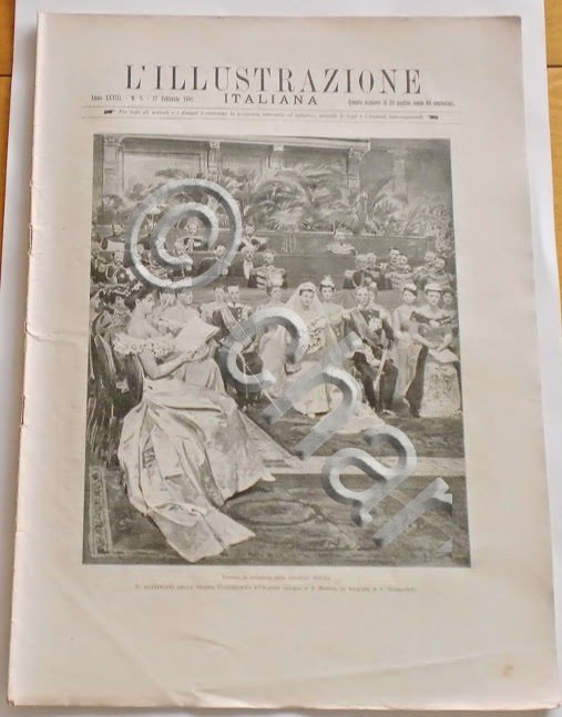 L'illustrazione Italiana - Matrimonio regina Guglielmina - N° 7 - …