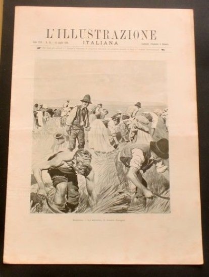 L'illustrazione Italiana - Messidoro - La mietitura - N° 28 - Luglio 1898